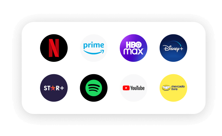 Logos de parceiros do novücard